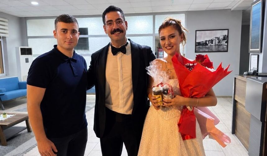 Hayatlarının en özel gecesinde Azim Otel’i seçtiler! Genç Mühendis Çifte özel karşılama