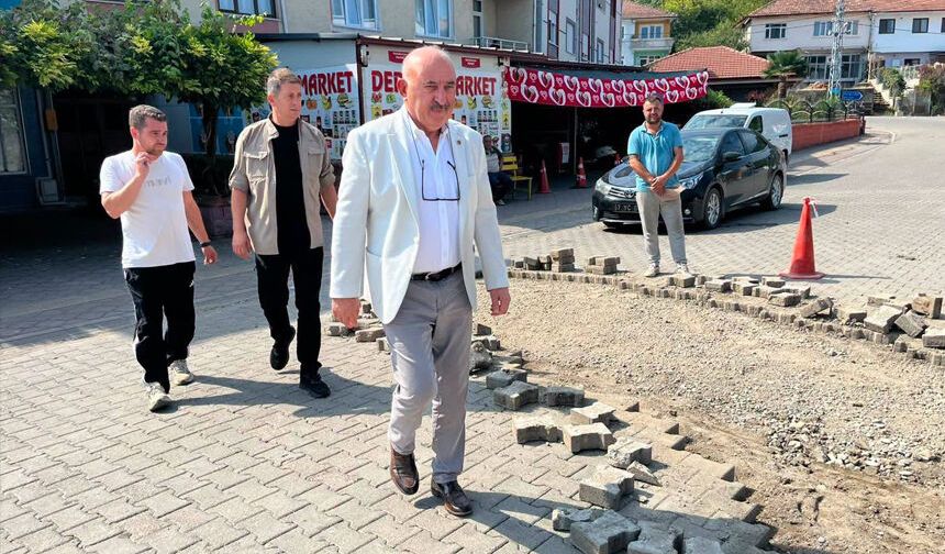 Çukur Mahallesi’nde altyapının ardından üstyapı çalışmaları başladı