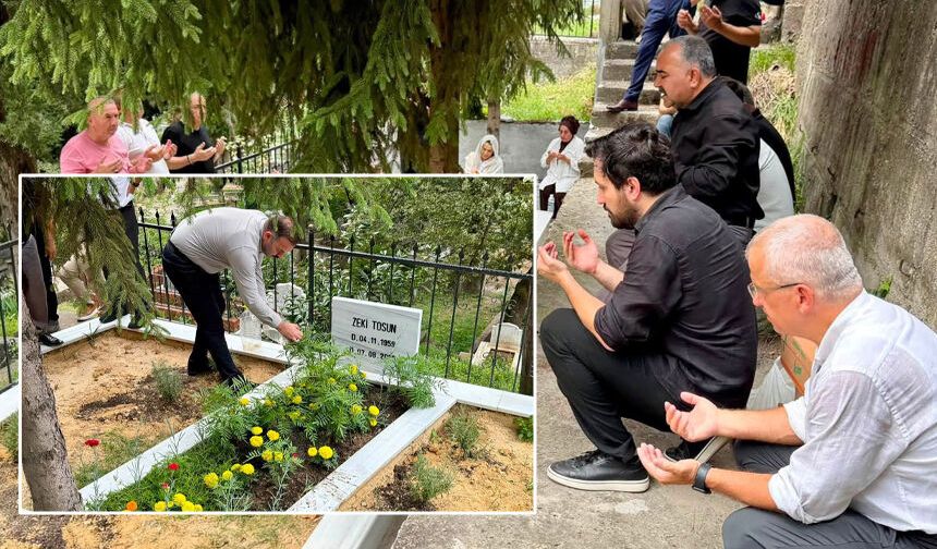 Zeki Tosun, kabri başında dualarla anıldı