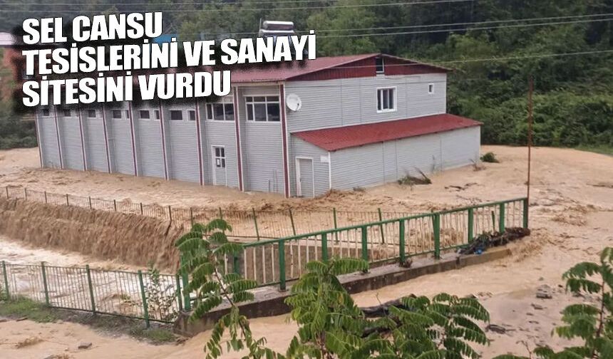 Zonguldak’ta sağanak Cansu Tesisleri ve Küçük Sanayi Sitesi’ni vurdu