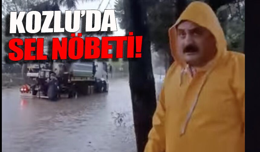 Kozlu'da yollar sular altında kaldı: Sel nöbeti başladı