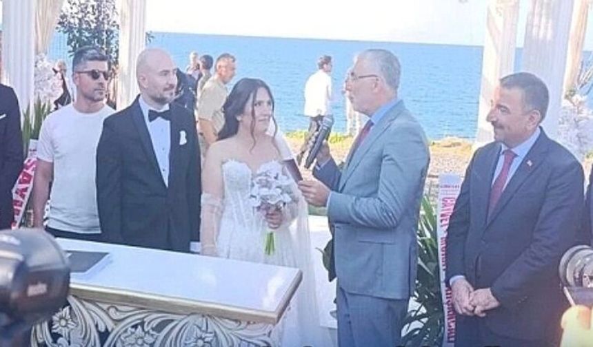 Bakan Işıkhan, Karayılmaz'ın düğününe katıldı