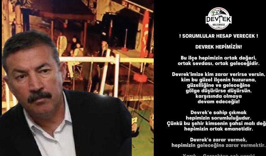 Devrek Belediyesi’nden gençlere “Hesap verecekler” çıkışı tepki çekti!