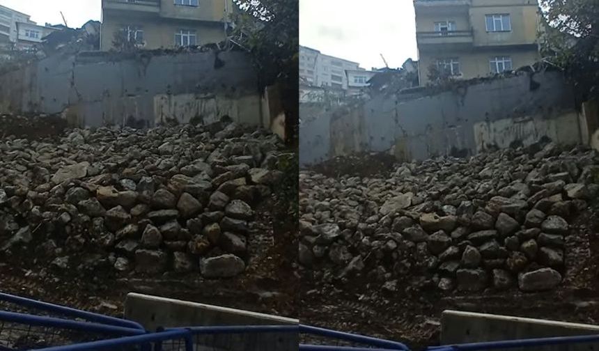 Kadırga’daki facianın ardından istinat duvarına kaya ve toprak dolgusu