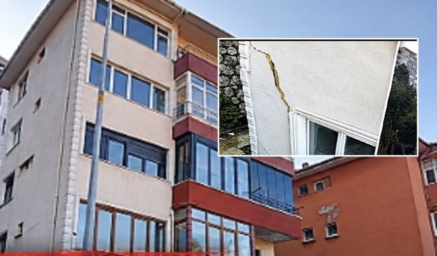 Zonguldak’ta yıkılma tehlikesi bulunan yapı için önlem alındı