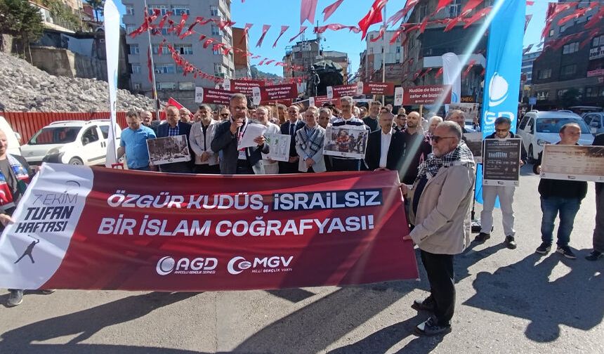 Madenci Anıtı'ndan Gazze'ye destek