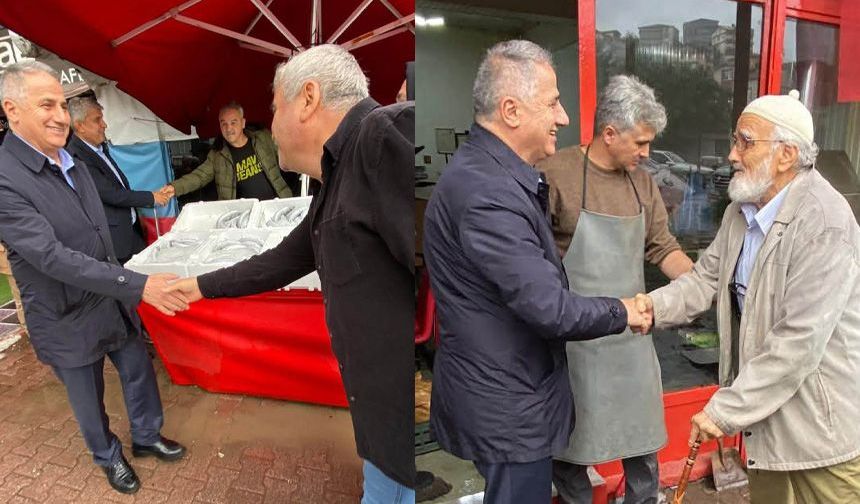 Saffet Bozkurt’tan selden etkilenen esnaf ve vatandaşlara ziyaret