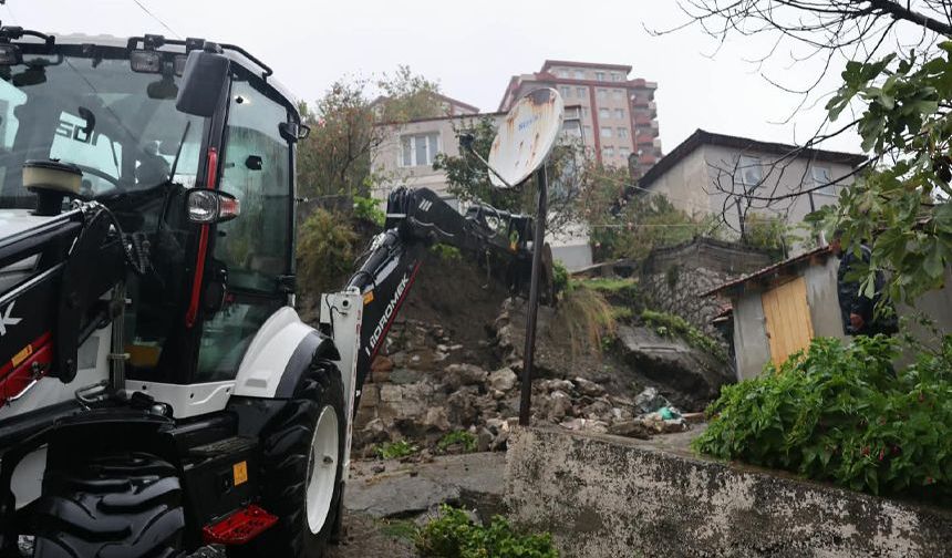 Kilimli’de sağanak mesaisi! Belediye ekipleri sahada
