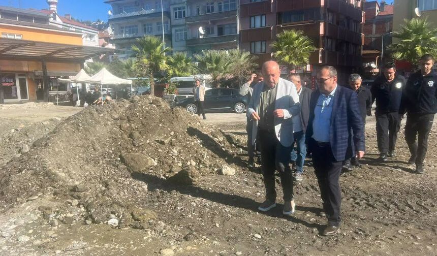 Gökçebey terminalinde altyapı çalışmaları sürüyor