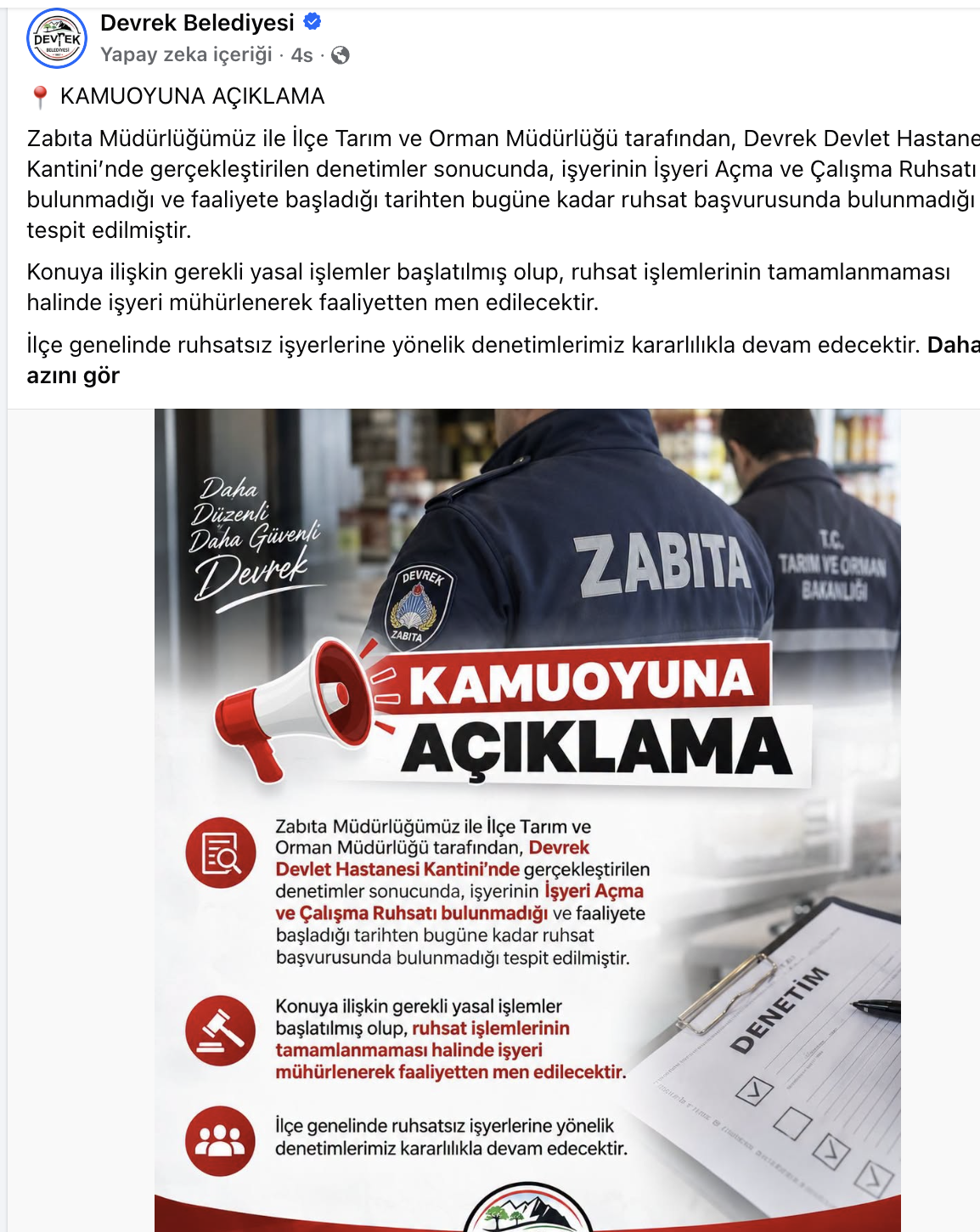 Devrek Kantinruhsatt